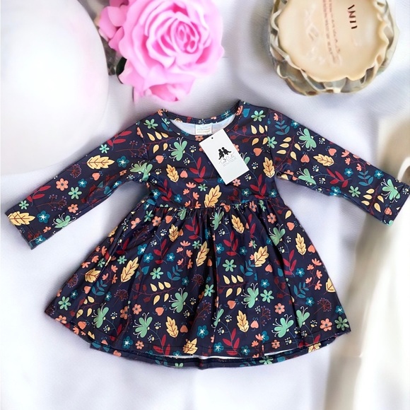 Other - FALL theme 🍂🍁 Boutique little girl’s dress size 12-18m